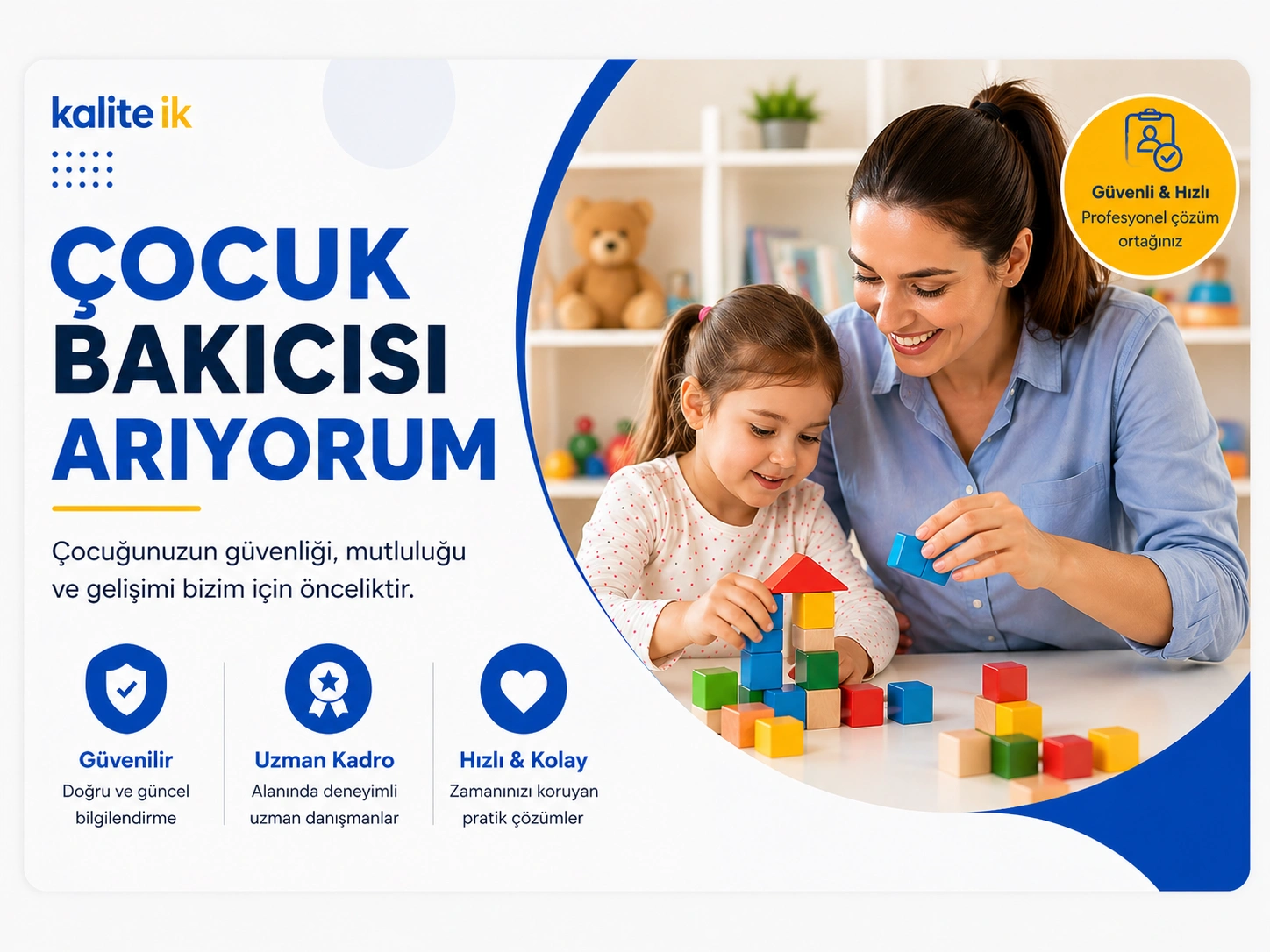 Bebek ve Çocuk Bakıcısı Arıyorum
