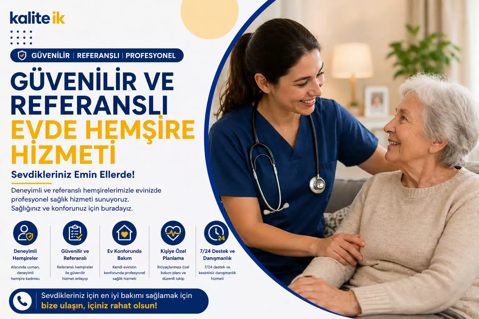 Güvenilir ve Referanslı Evde Hemşire Hizmeti
