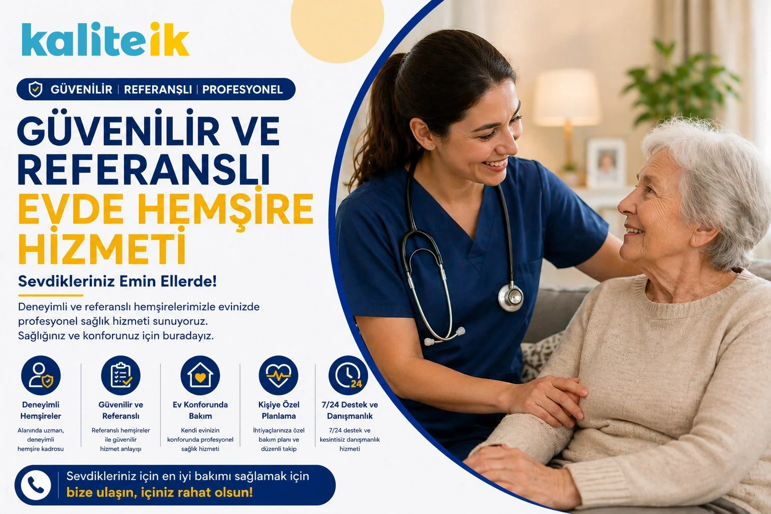 Güvenilir ve Referanslı Evde Hemşire Hizmeti