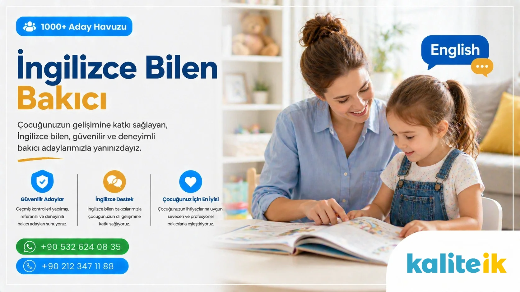 İngilizce Bilen Bakıcı